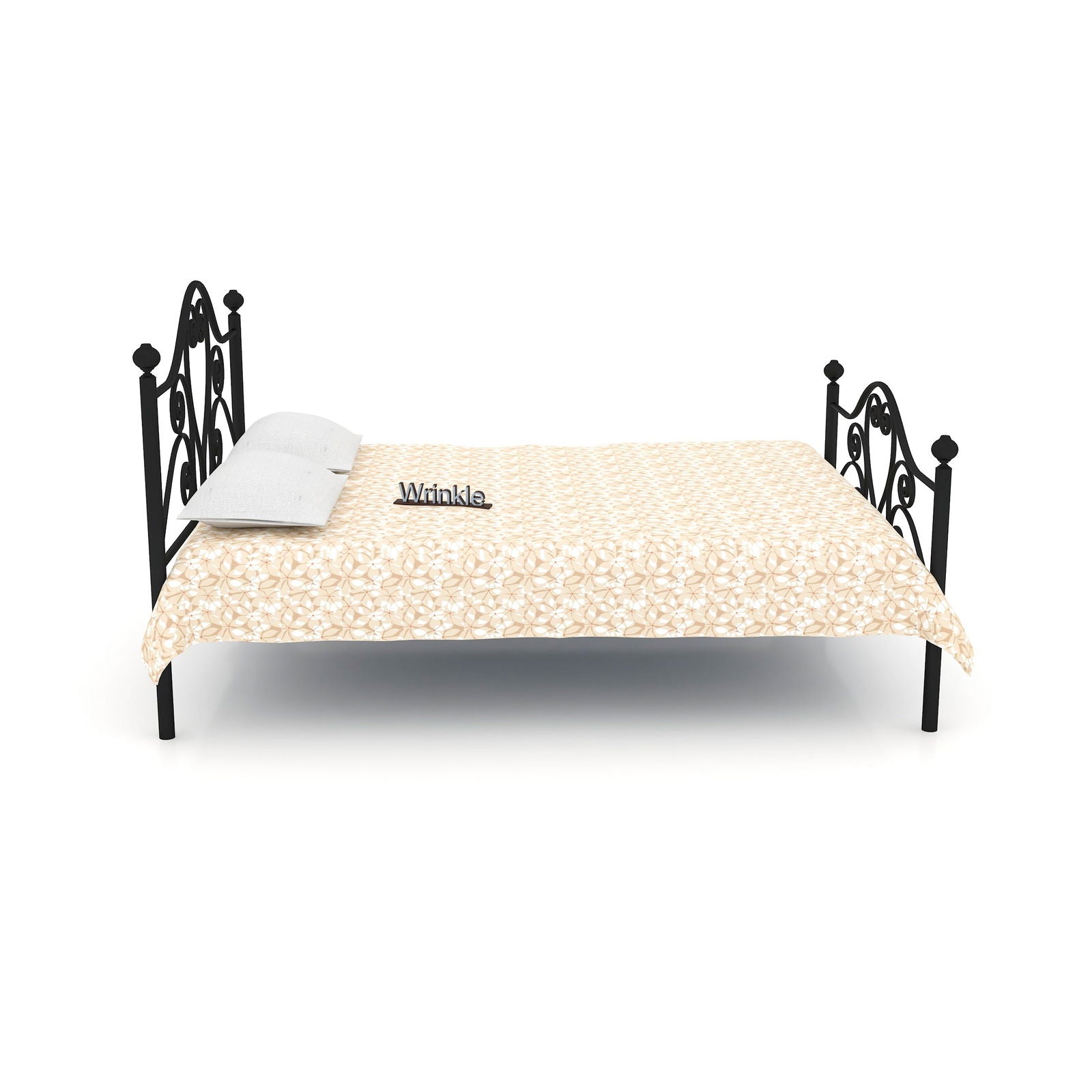 MetalCraft Minimal Traditional Iron Bed - Furnishiaa -  -